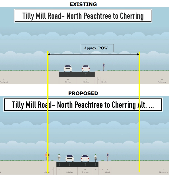 Tilly Mill Rd - Cherring to N. PT